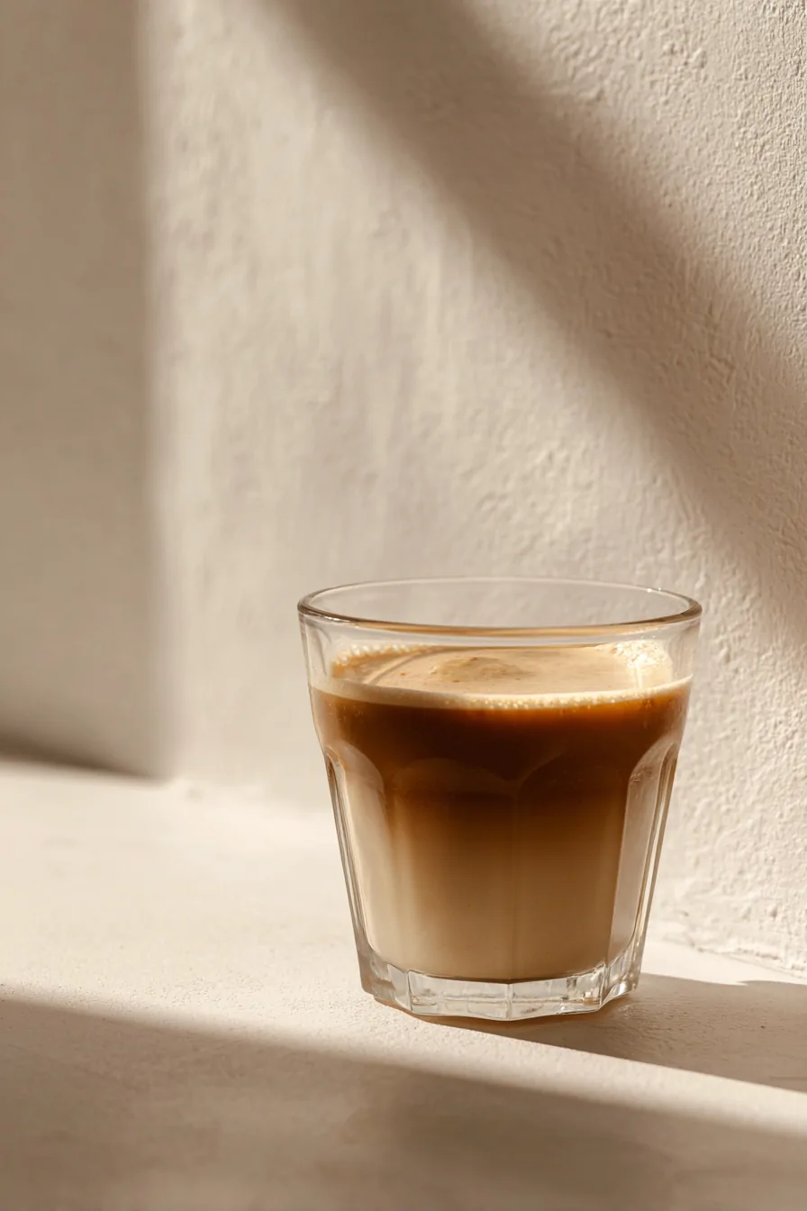 Café vietnamita servido em copo